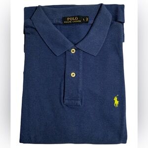 Ralph Lauren polo men’s large mesh w/ blue with neon green horse